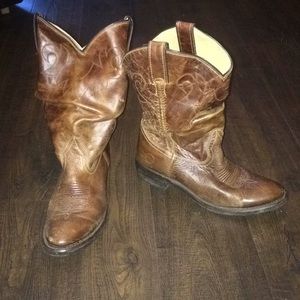 Double H 7.5 leather cowboy boots